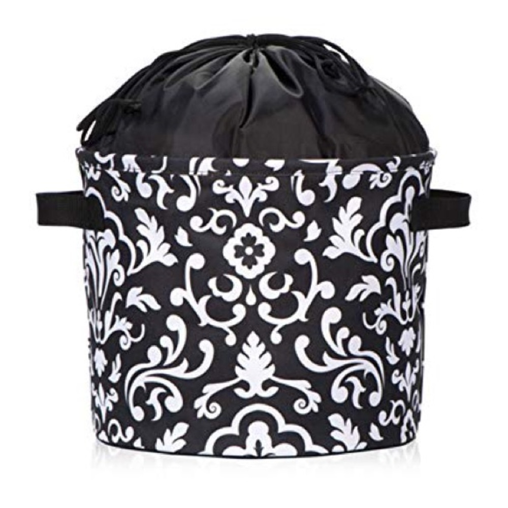 Thirty One Cinch Top Bin- Black Parisian Pop